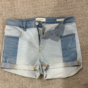 PacSun Two-Tone Blue Women's Jean Shorts